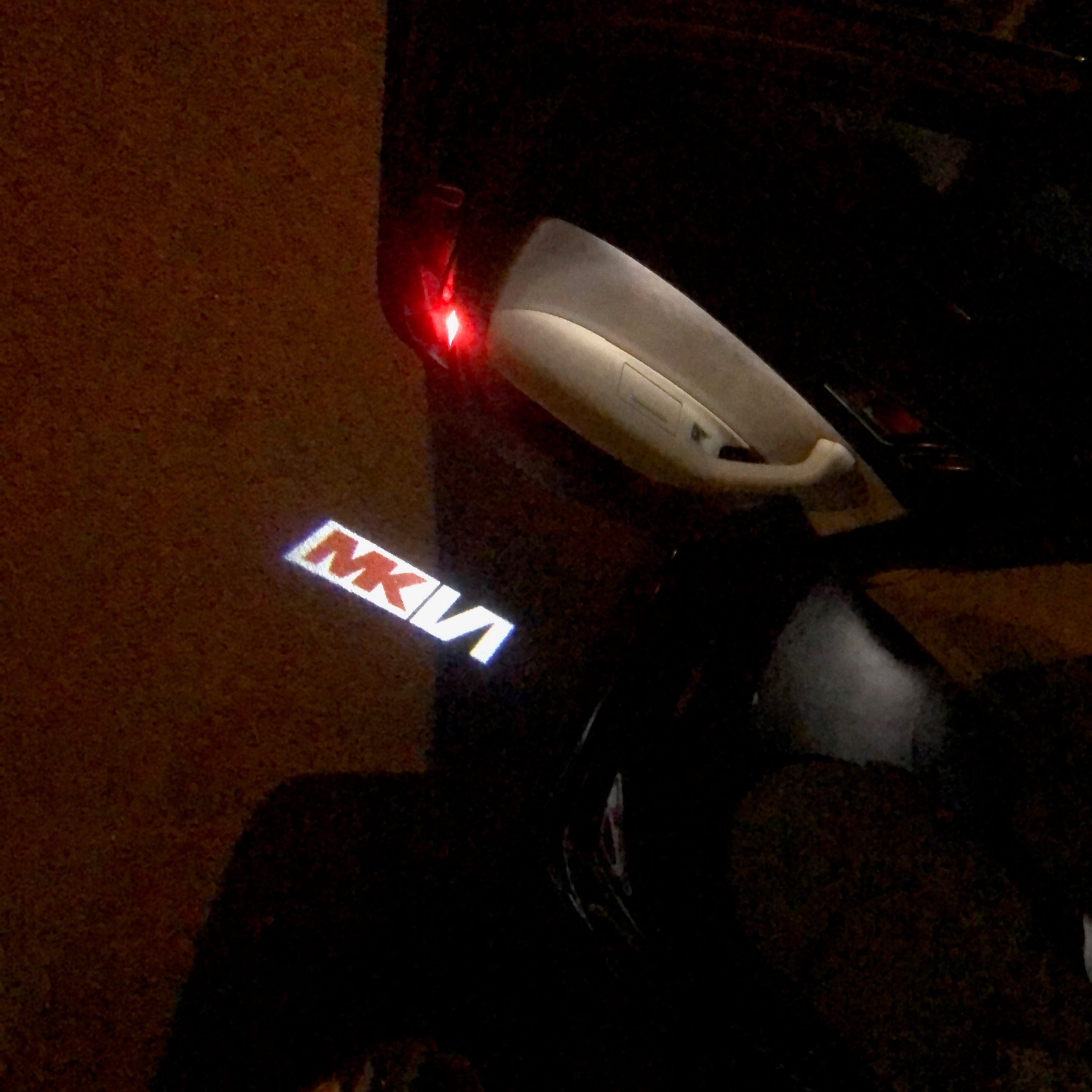 Volkswagen Door lights MK6 Logo  Nr. 102  (quantity 1 = 2 Logo Films /2 door lights)