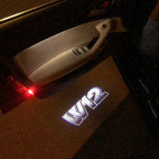 مصباح الباب مع شعار فولكس فاجن W12 رقم