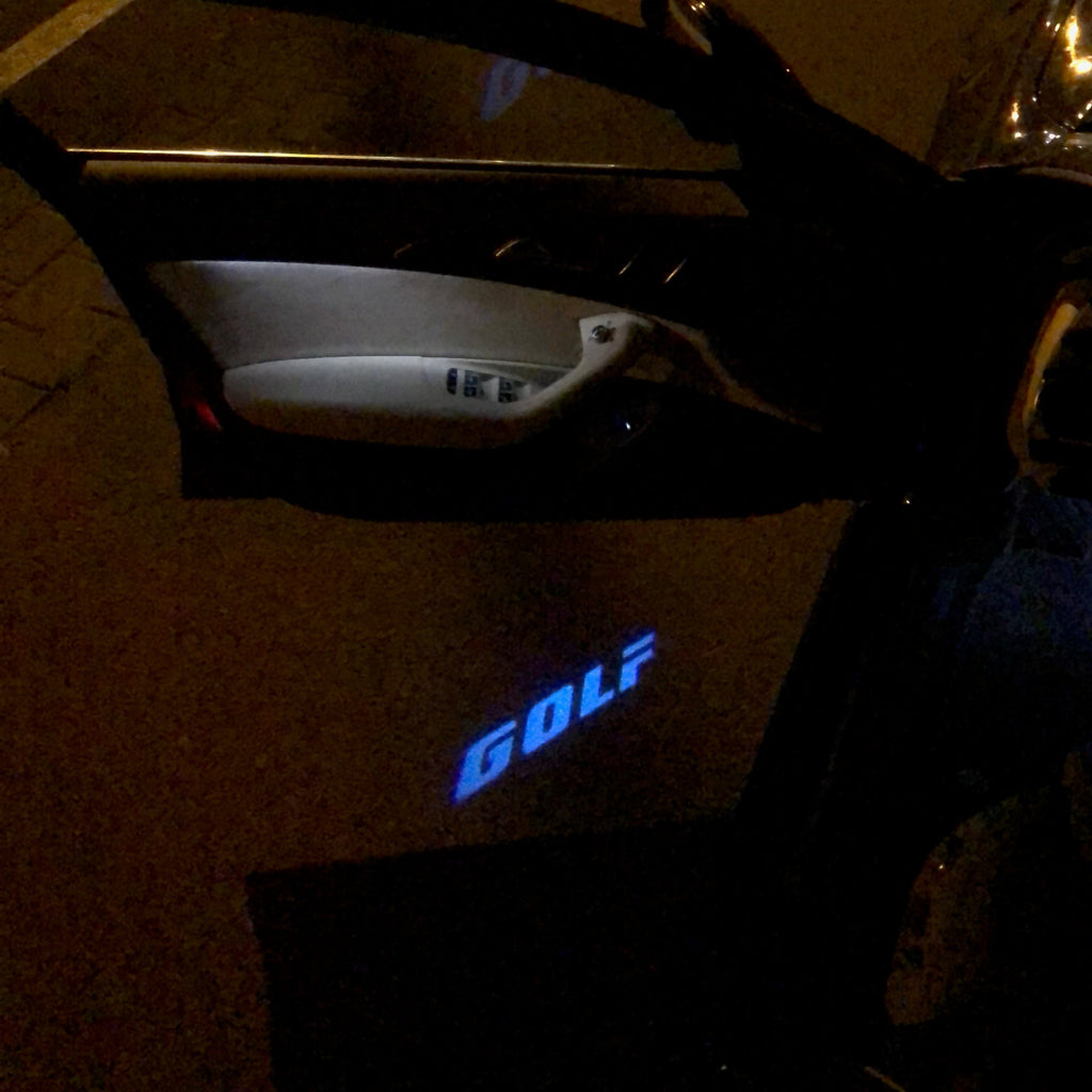 Fokswagen لباب GOLF Logo Nr. 49 (الكمية 1 = 2 Logo Films /2 Los lighs)