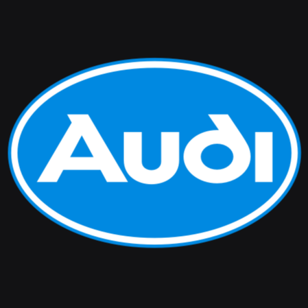 AUDI LOGO PROJECTOT LIGHTS NR. 116 (الكمية 1 = 2 Logo Films /2 door lights）