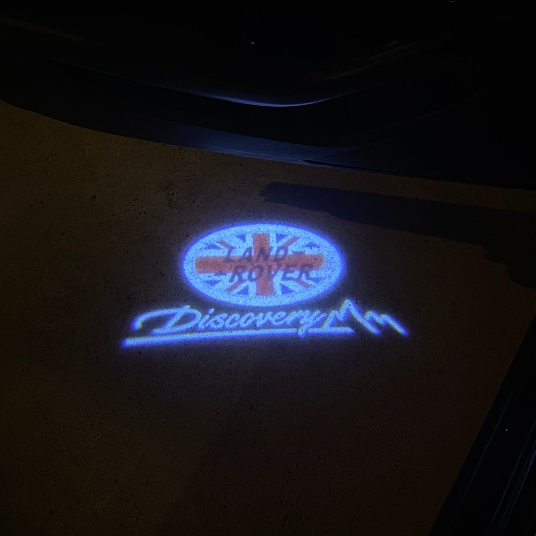 Land Rover LOGO PROJECROTR LIGHTS Nr.04 (الكمية 1 = 1 مجموعة / 2 أضواء باب)