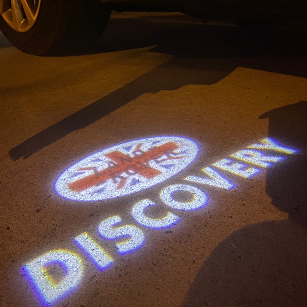 Land Rover LOGO PROJECROTR LIGHTS Nr.04 (الكمية 1 = 1 مجموعة / 2 أضواء باب)