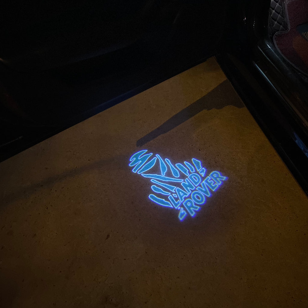 Land Rover LOGO PROJECROTR LIGHTS Nr.04 (الكمية 1 = 1 مجموعة / 2 أضواء باب)