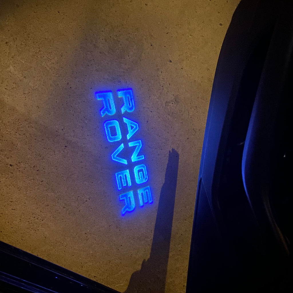 Land Rover LOGO PROJECROTR LIGHTS Nr.04 (الكمية 1 = 1 مجموعة / 2 أضواء باب)