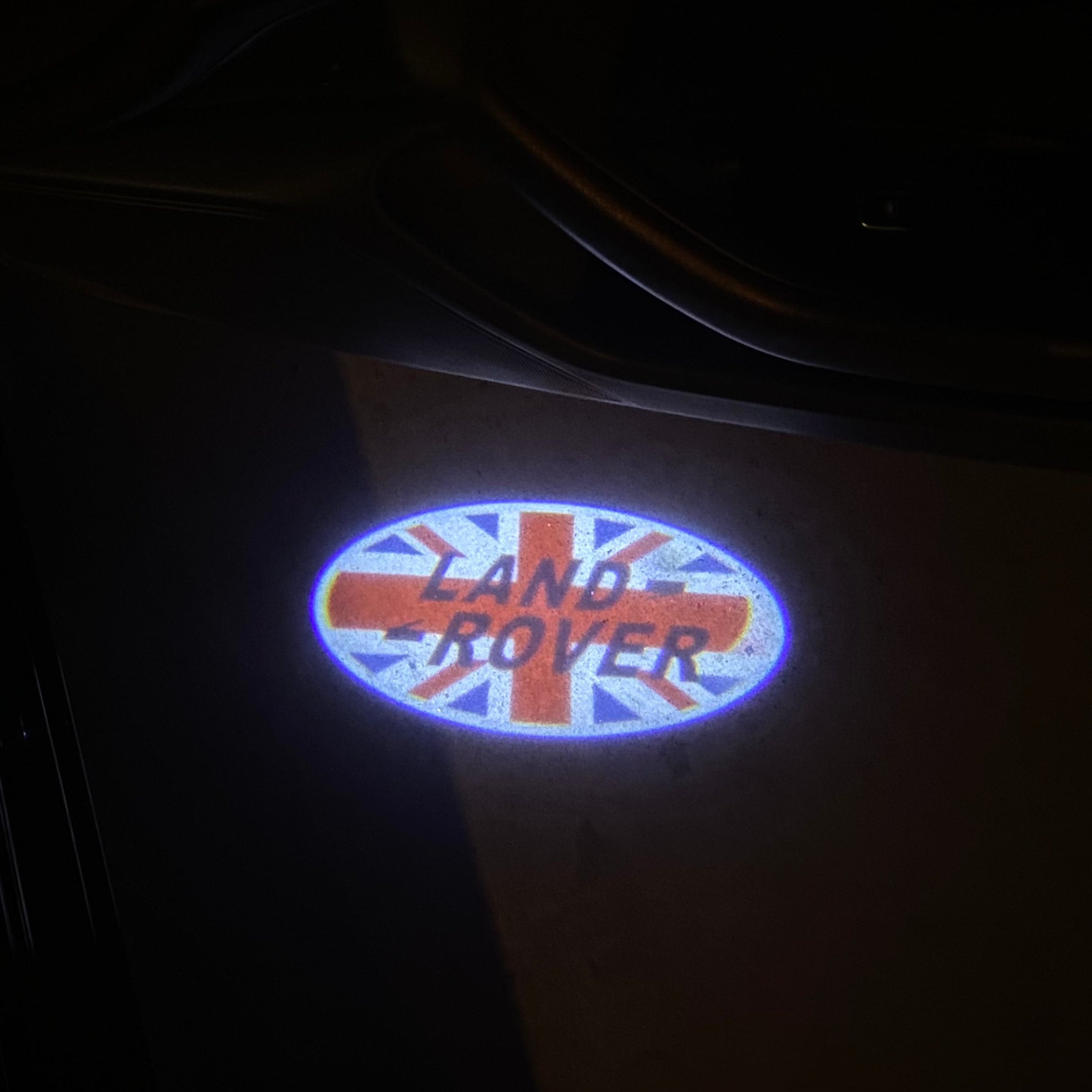 Land Rover LOGO PROJECROTR LIGHTS Nr.04 (الكمية 1 = 1 مجموعة / 2 أضواء باب)