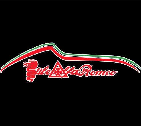 Alfa Romeo  RED COLOR LOGO PROJECTOT LIGHTS Nr.108 (quantity  1 =  2 Logo Film /  2 door lights)